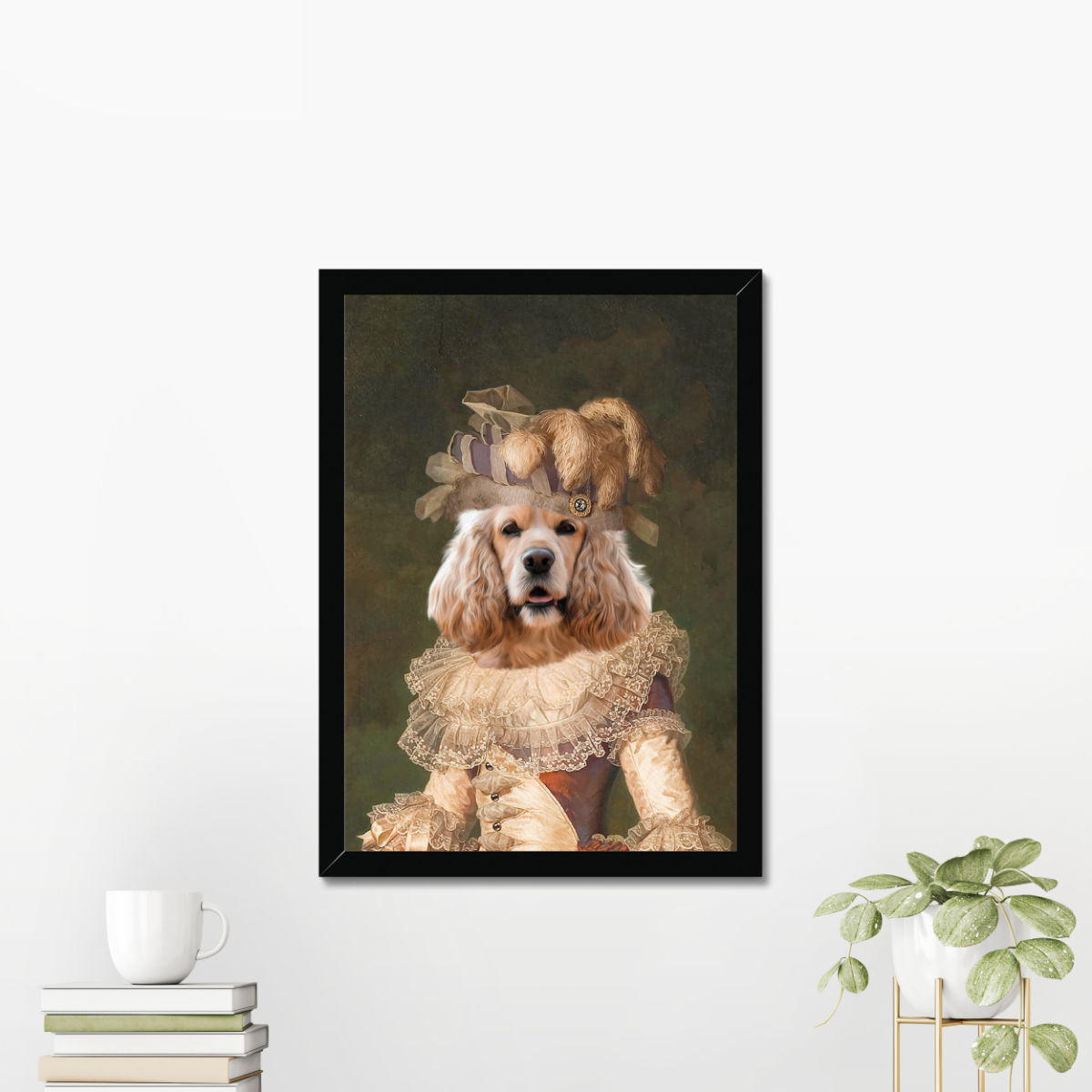 Marie Antoinette: Custom Digital Pet Portrait, Paw & Glory,paw and glory, paintings of pets from photos, custom dog painting, pet portraits, funny dog paintings, for pet portraits, painting of your dog,
