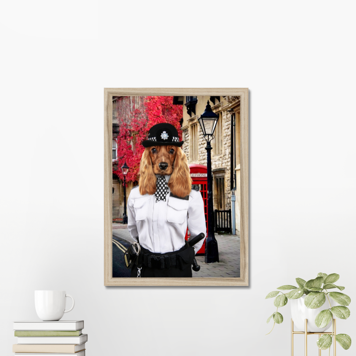 WPC Woof: Custom Framed Pet Portrait - Paw & Glory - #pet portraits# - #dog portraits# - #pet portraits uk#Paw & Glory, paw and glory, custom pet portraits south africa, digital pet paintings, the admiral dog portrait, dog portrait background colors, professional pet photos, dog portraits colorful, pet portrait