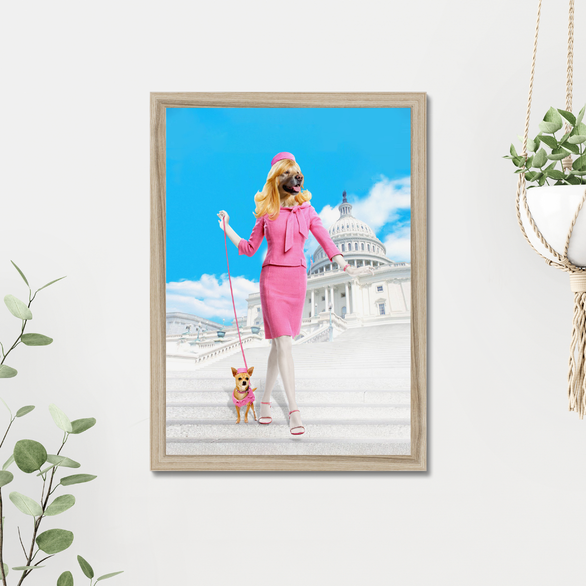 Legally Blonde: Custom Pet Portrait - Paw & Glory, paw and glory, dog astronaut photo, pet portrait admiral, animal portrait pictures, painting pets, dog portraits as humans, pet portraits