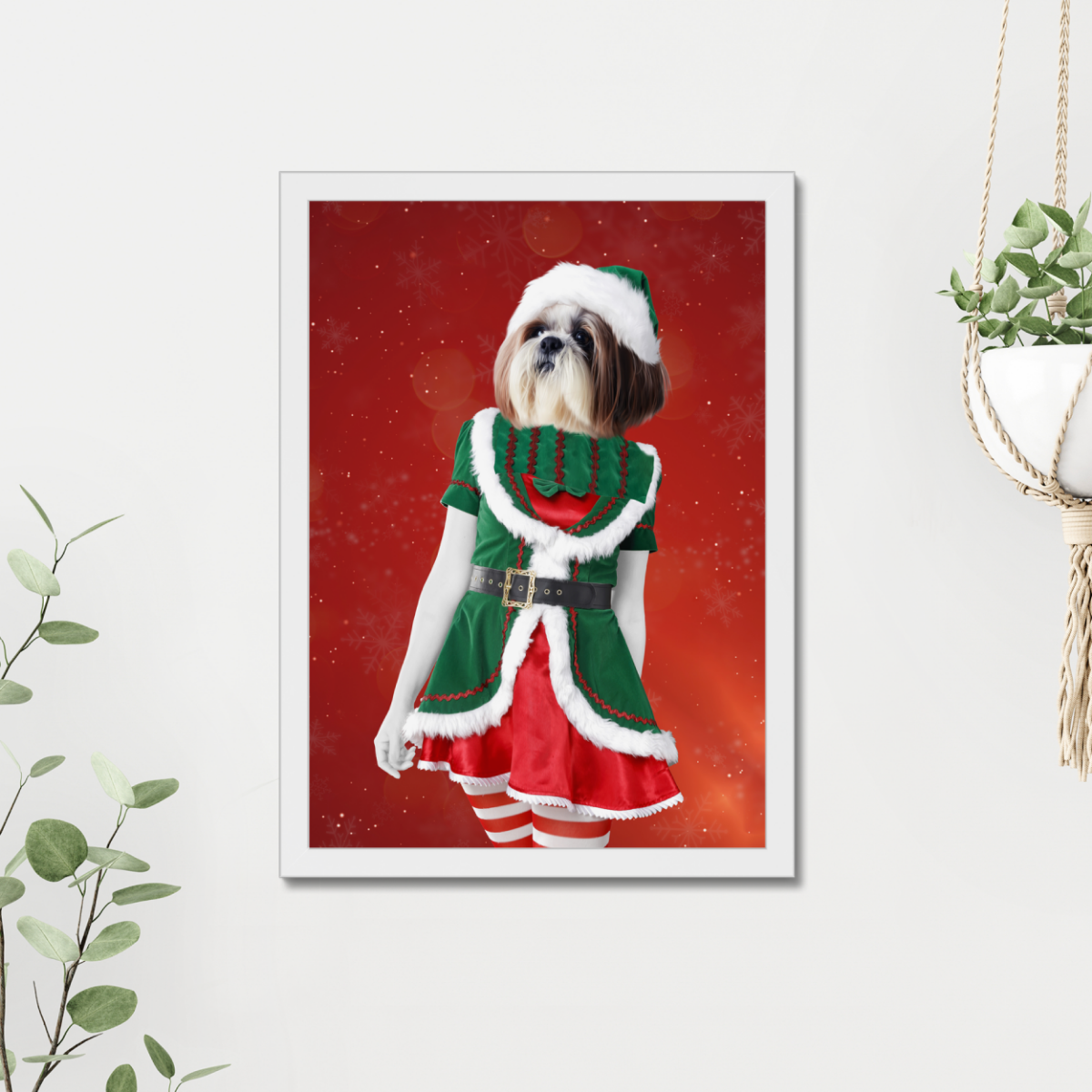 The Female Elf: Custom Pet Portrait - Paw & Glory, pawandglory, admiral pet portrait, my pet painting, painting pets, dog portrait painting, digital pet paintings, draw your pet portrait, pet portrait