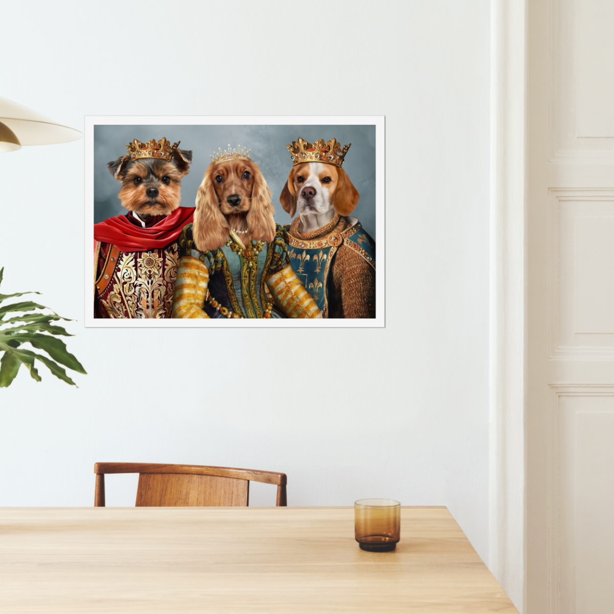 The Imperial 3: Custom Pet Poster - Paw & Glory - #pet portraits# - #dog portraits# - #pet portraits uk#Paw & Glory, paw and glory, turn your pet into a masterpiece custom pet sketches crown and paw painting printed paws uk personal dog pictures personalised pet canvas pet portraits