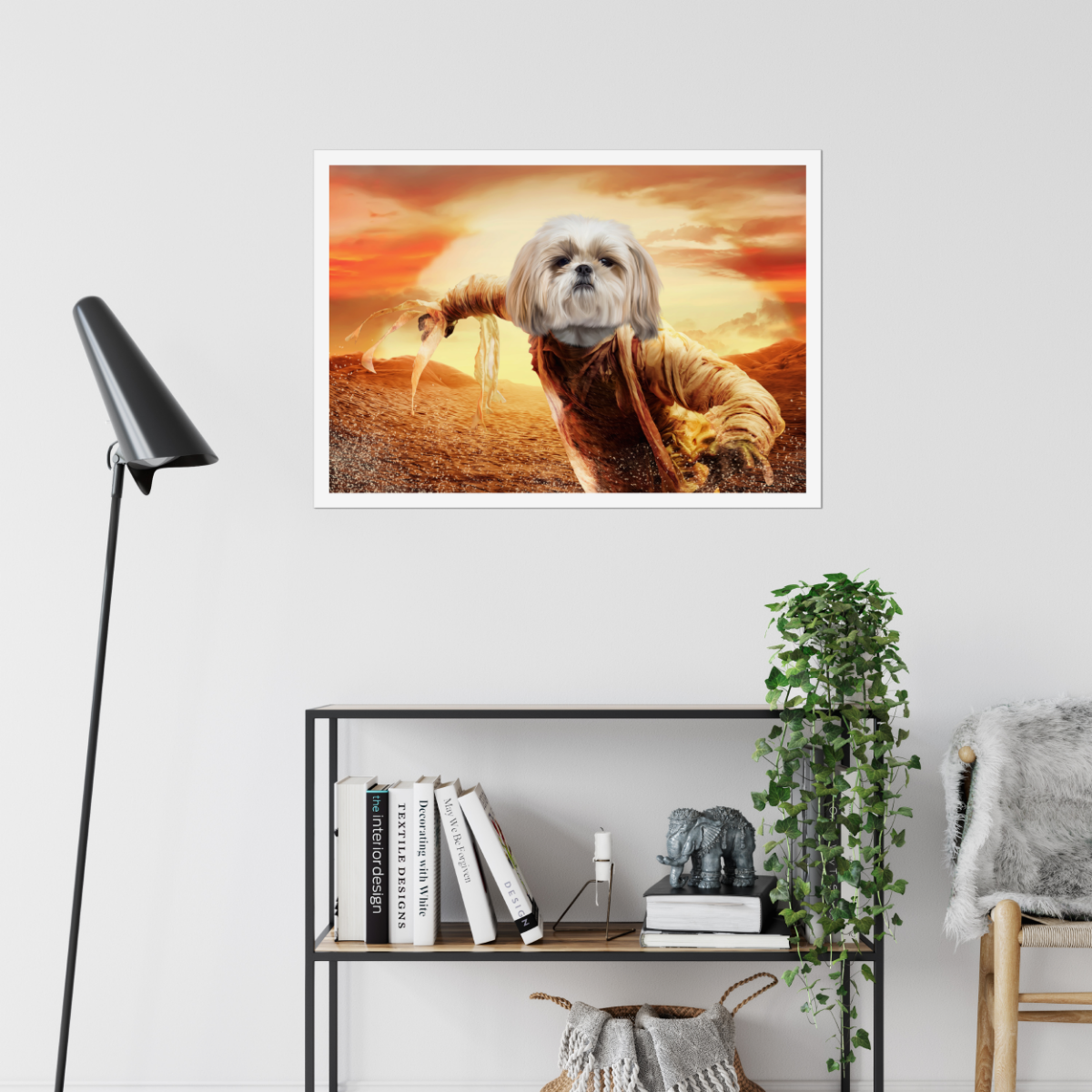 The Mummy: Custom Pet Poster - Paw & Glory - #pet portraits# - #dog portraits# - #pet portraits uk#Paw & Glory, paw and glory, dog portraits as humans, custom pet paintings, cat picture painting, dog and couple portrait, aristocrat dog painting, animal portrait pictures, pet portraits