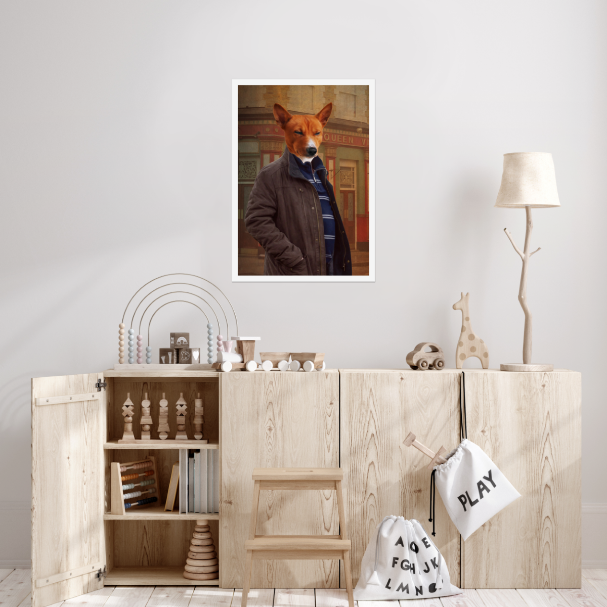 The Ian Beale (Eastenders Inspired): Custom Pet Poster - Paw & Glory - #pet portraits# - #dog portraits# - #pet portraits uk#Paw & Glory, paw and glory, cool dog portraits dog portrait colonel professional dog portraits dog artists paintings, dog king picture pet art canvas, pet portraits