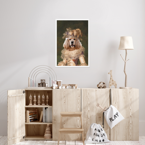 Marie Antoinette: Custom Pet Poster, Paw & Glory, paw and glory, pictures for pets, in home pet photography, best dog paintings, custom pet portraits south africa, louvenir pet portrait, pet photo clothing, pet portraits