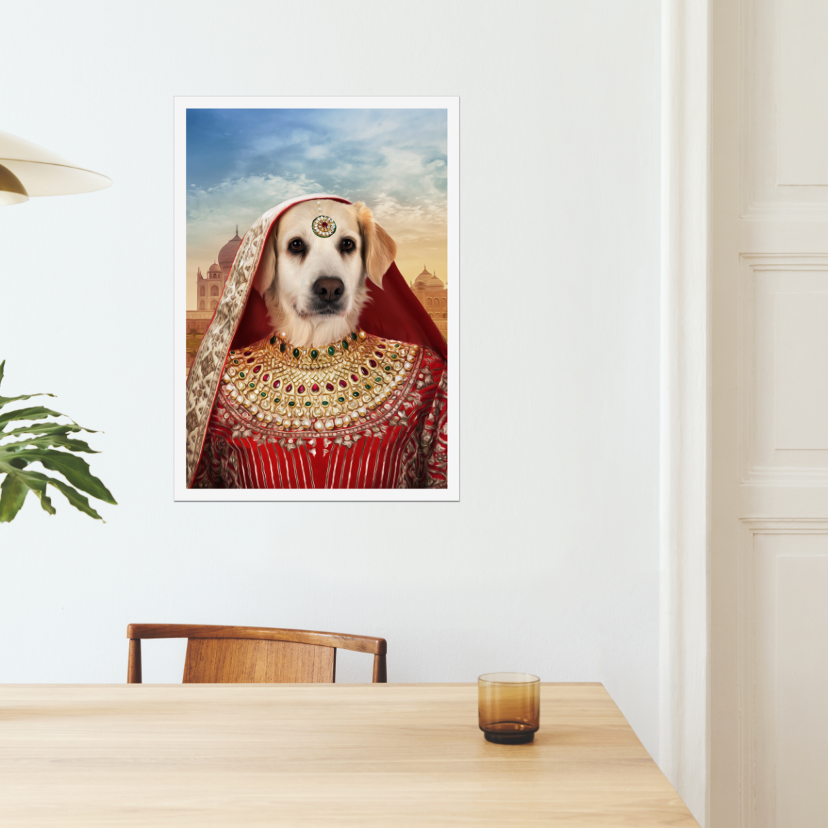 The Indian Rani: Custom Pet Poster - Paw & Glory - #pet portraits# - #dog portraits# - #pet portraits uk#Paw & Glory, paw and glory, personalized dog products, personalised pet drawings 3 dogs painting fun pet portraits paint my dog on canvas professional pet portraits pet portraits