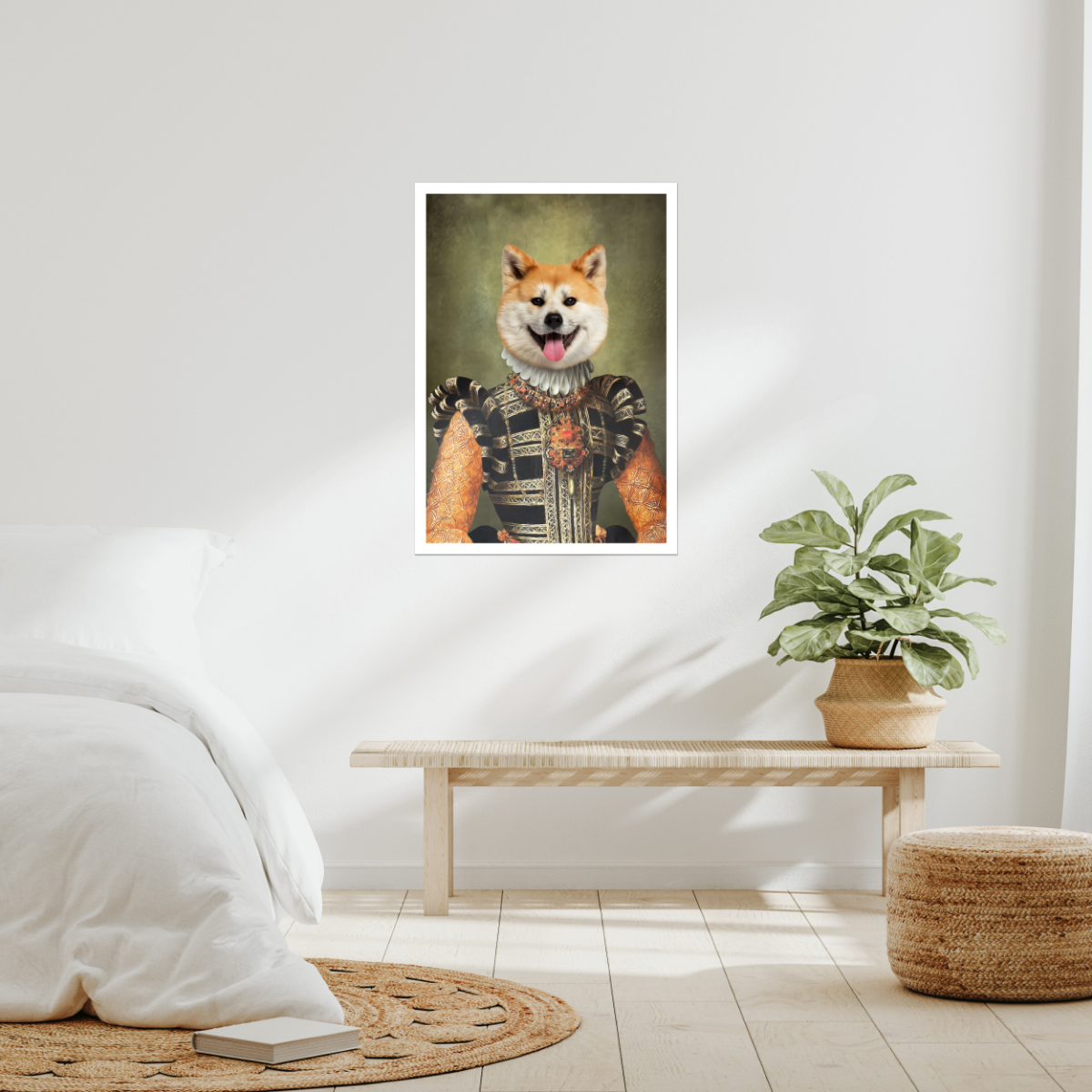 The Consort: Custom Pet Poster - Paw & Glory - #pet portraits# - #dog portraits# - #pet portraits uk#Paw & Glory, paw and glory, dog portrait painting funny pet photos in costume renaissance painting of a dog picture with your pet Pet art, dogposter pet portrait