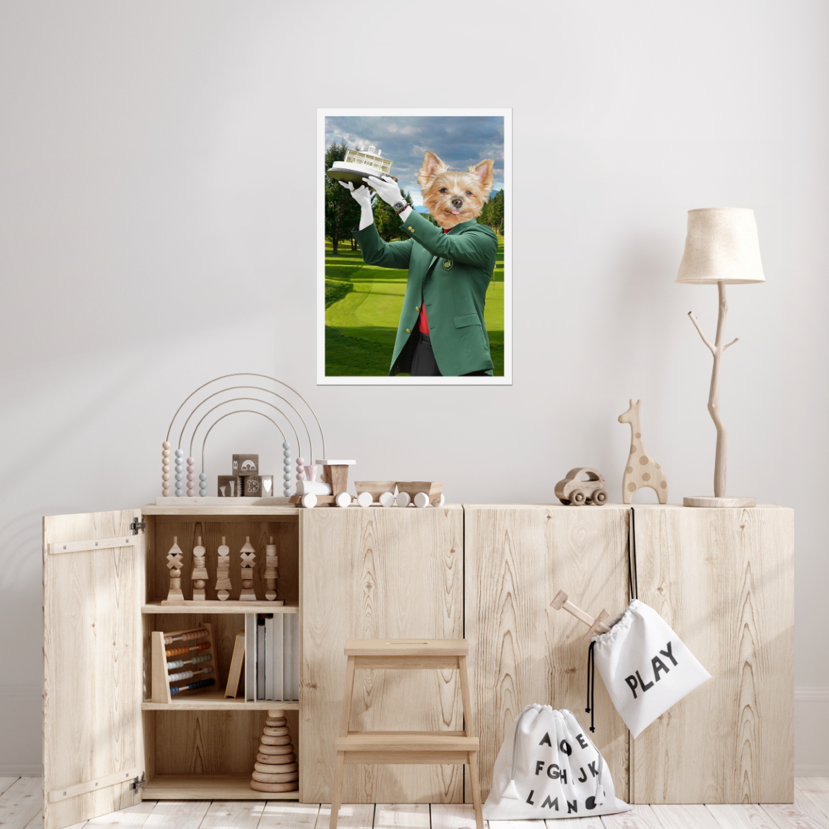 The Master: Custom Pet Poster, Paw & Glory, paw and glory, dog photo art, fine art pet portraits, custom pet portrait, custom dog portrait, dog canvas wall art, custom pet portrait canvas,