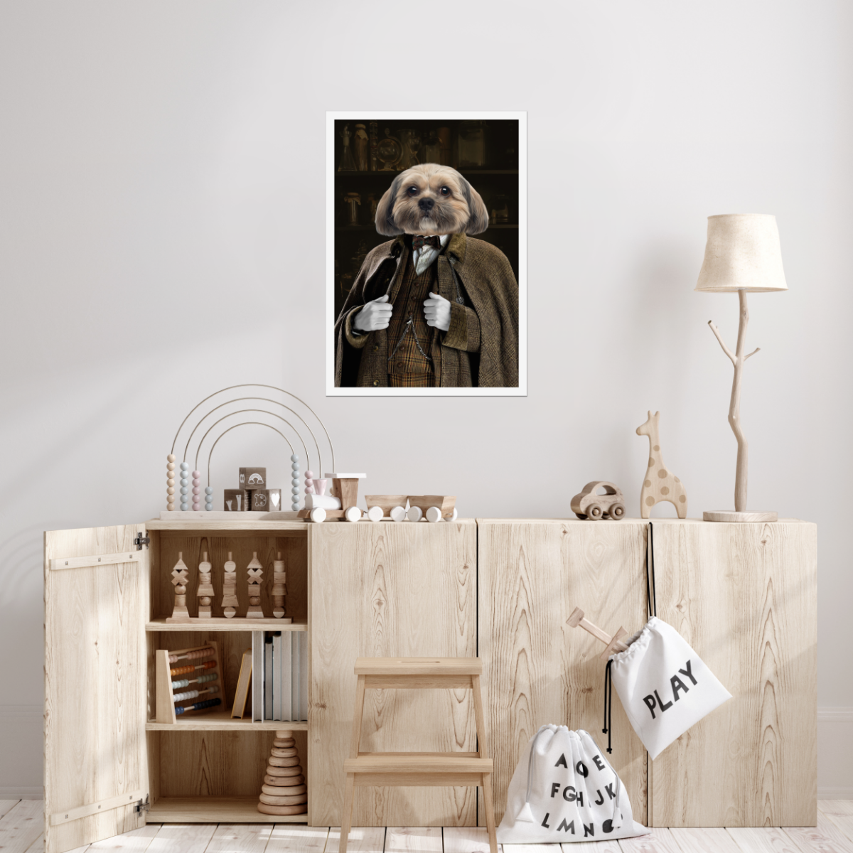 Professor Slughorn (Harry Potter Inspired): Custom Pet Poster - Paw & Glory - #pet portraits# - #dog portraits# - #pet portraits uk#Paw & Glory, paw and glory, in home pet photography, dog portraits colorful, admiral dog portrait, dog drawing from photo, cat picture painting, pet portraits