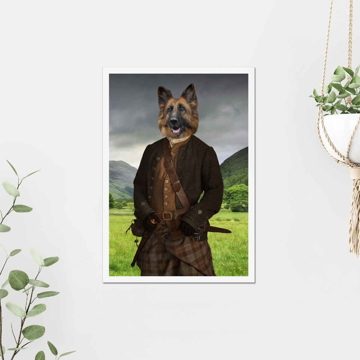 Jamie (Outlander Inspired): Custom Pet Poster - Paw & Glory - #pet portraits# - #dog portraits# - #pet portraits uk#Paw & Glory, paw and glory, in home pet photography, pet photo clothing, professional pet photos, dog canvas art, for pet portraits, admiral pet portrait, pet portraits