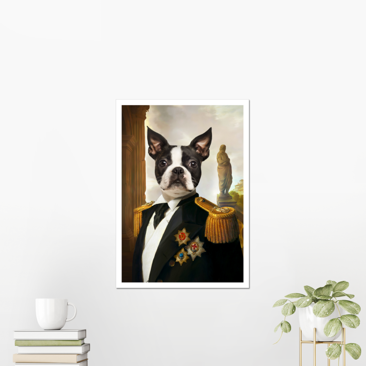 The Sargent: Custom Pet Poster - Paw & Glory - #pet portraits# - #dog portraits# - #pet portraits uk#Paw & Glory, paw and glory, pet portrait singapore, puppy portrait, original pet portraits, draw your pet portrait, pet portraits in oils, personalized pet and owner canvas, pet portraits