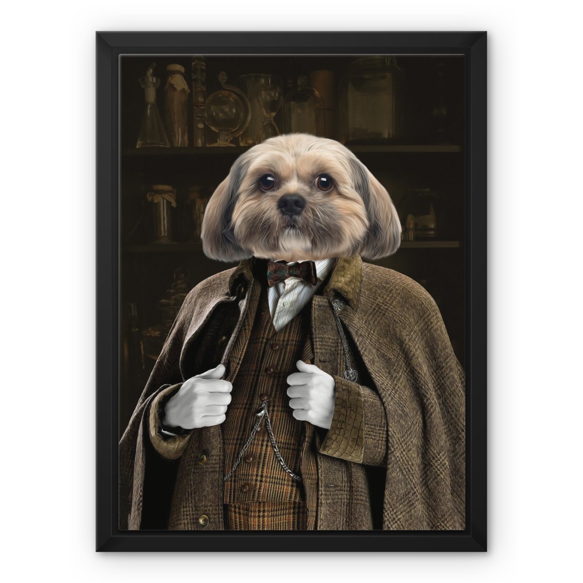 Professor Slughorn (Harry Potter Inspired): Custom Pet Canvas - Paw & Glory - #pet portraits# - #dog portraits# - #pet portraits uk#paw & glory, pet portraits canvas,canvas dog blanket, custom pet canvas uk, personalized pet canvas, custom dog art canvas, pet in costume canvas