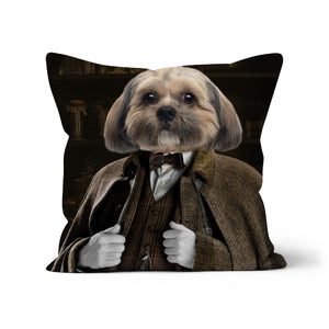Professor Slughorn (Harry Potter Inspired): Custom Pet Cushion - Paw & Glory - #pet portraits# - #dog portraits# - #pet portraits uk#paw & glory, custom pet portrait pillow,dog pillows personalized, pet face pillows, dog photo on pillow, custom cat pillows, pillow with pet picture