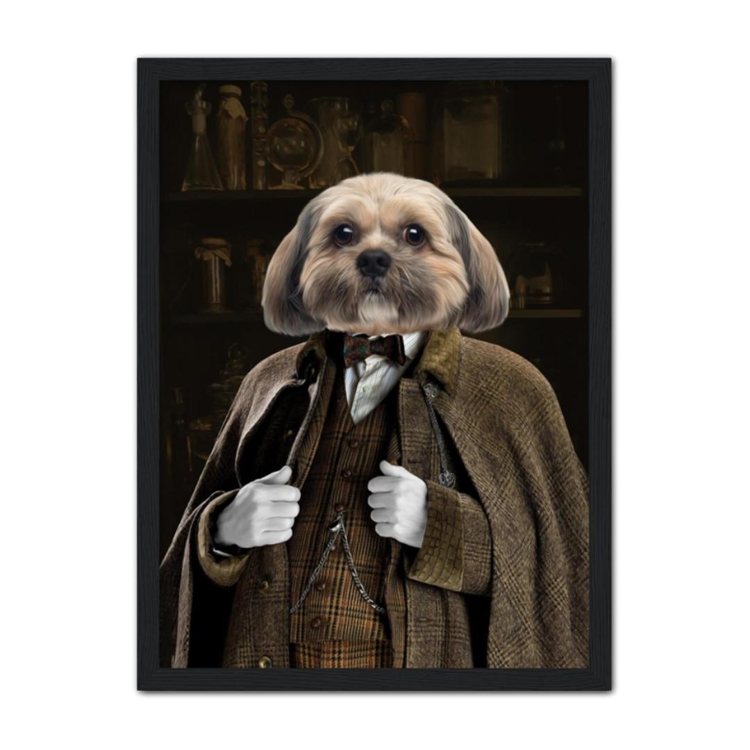 Professor Slughorn (Harry Potter Inspired): Custom Pet Portrait - Paw & Glory, paw and glory, painting pets, aristocratic dog portraits, dog and couple portrait, draw your pet portrait, for pet portraits, funny dog paintings, pet portraits