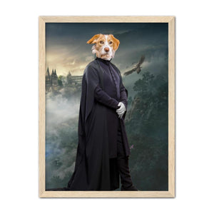Professor Snape (Harry Potter Inspired): Custom Pet Portrait - Paw & Glory, pawandglory, painting pets, dog portrait painting, admiral dog portrait, dog portraits colorful, original pet portraits, best dog paintings, pet portrait