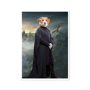 Professor Snape (Harry Potter Inspired): Custom Pet Portrait - Paw & Glory, pawandglory, painting of your dog, best dog artists, drawing pictures of pets, dog portrait images, pet portraits leeds, dog portrait images, pet portrait
