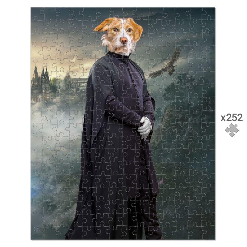 Professor Snape (Harry Potter Inspired): Custom Pet Puzzle - Paw & Glory - #pet portraits# - #dog portraits# - #pet portraits uk#paw & glory, custom pet portrait Puzzle,digital pet portraits, personalised dog pictures, cat portraits uk, art with dog, custom pet puzzle