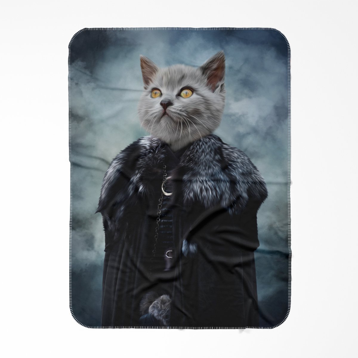 Queen Of The North (GOT Inspired): Custom Pet Blanket - Paw & Glory - #pet portraits# - #dog portraits# - #pet portraits uk#Pawandglory, Pet art blanket,blanket with your cat on it, personalized sherpa dog blanket, customized blanket dog, dog print blanket, cat blanket custom