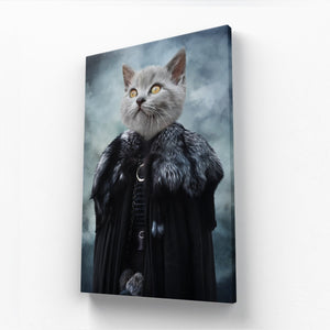 Queen Of The North (GOT Inspired): Custom Pet Canvas - Paw & Glory - #pet portraits# - #dog portraits# - #pet portraits uk#paw and glory, pet portraits canvas,personalised pet canvas, dog canvas, pet on canvas uk, dog pictures on canvas, my pet canvas Canvas