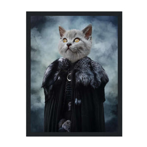 Queen Of The North (GOT Inspired): Custom Pet Portrait - Paw & Glory, paw and glory, admiral dog portrait, animal portrait pictures, pet portraits usa, pictures for pets, cat picture painting, aristocratic dog portraits, pet portraits