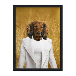 Queen Of The South: Custom Pet Portrait - Paw & Glory, pawandglory, pictures for pets, paintings of pets from photos, painting pets, pet photo clothing, dog astronaut photo, aristocratic dog portraits, pet portrait