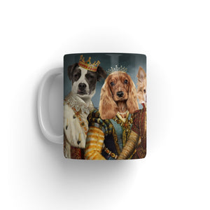 Royal Pops & Princesses: Custom 4 Pet Mug - Paw & Glory - #pet portraits# - #dog portraits# - #pet portraits uk#pawandglory, pet art Mug,print mugs, dog owner mugs, personalised mugs dog and owner, make your own mug, custom cat mug
