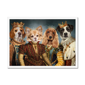 Royal Pops & Princesses: Custom Framed 4 Pet Portrait - Paw & Glory, pawandglory, dog astronaut photo, the admiral dog portrait, dog portraits singapore, drawing pictures of pets, the general portrait, for pet portraits, pet portraits