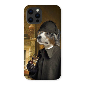 Sherlock Holmes: Custom Pet Phone Case - Paw & Glory - pawandglory, pet phone case, pet art phone case, phone case dog, puppy phone case, dog phone case custom, personalised dog phone case uk, Pet Portraits phone case,