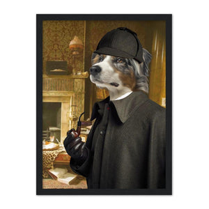Sherlock Holmes: Custom Pet Portrait - Paw & Glory, paw and glory, admiral pet portrait, best dog paintings, professional pet photos, painting of your dog, best dog paintings, drawing pictures of pets, pet portrait