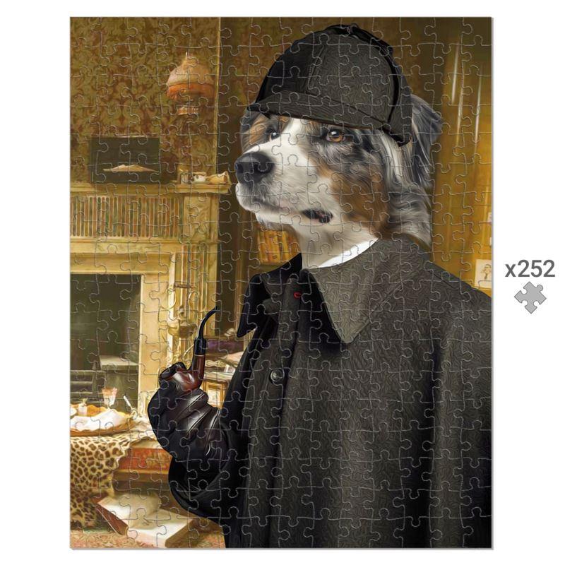 Sherlock Holmes: Custom Pet Puzzle - Paw & Glory - #pet portraits# - #dog portraits# - #pet portraits uk#paw & glory, pet portraits Puzzle,painting of my dog, custom dogs portraits, paw prints gifts, pet portrait puzzle, puzzle pet photos