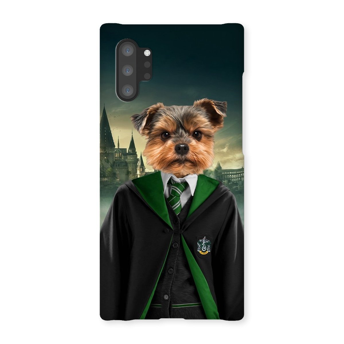 Slytherin (Harry Potter Inspired): Custom Pet Phone Case - Paw & Glory - paw and glory, pet portrait phone case, personalised cat phone case, phone case dog, puppy phone case, pet portrait phone case, personalised dog phone case uk, Pet Portraits phone case,