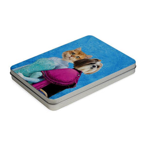 Snow Sisters (Frozen Inspired): Custom Pet Puzzle - Paw & Glory - #pet portraits# - #dog portraits# - #pet portraits uk#pawandglory, pet art Puzzle,pet portrait painters, portrait pet, paintings dogs, dogs portraits, pet painting from photograph