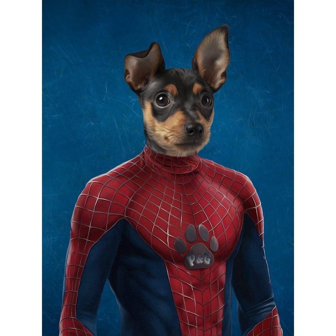 Spiderpet: Custom Pet Digital Portrait - Paw & Glory, paw and glory, professional pet photos, painting of your dog, funny dog paintings, small dog portrait, dog portrait background colors, custom dog painting, pet portraits