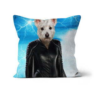 Storm (Marvel Inspired): Custom Pet Cushion - Paw & Glory - #pet portraits# - #dog portraits# - #pet portraits uk#paw & glory, custom pet portrait pillow,pillow personalized, pillow custom, personalised pet pillows, pet pillow, personalised dog pillows