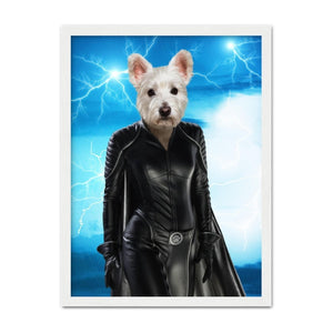 Storm (Marvel Inspired): Custom Pet Portrait - Paw & Glory, paw and glory, dog astronaut photo, dog drawing from photo, draw your pet portrait, dog portraits singapore, cat picture painting, custom dog painting, pet portrait