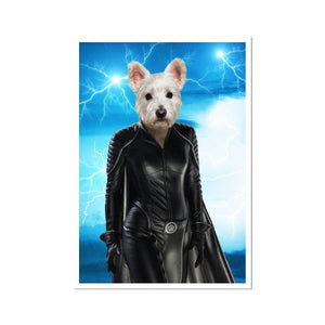 Storm (Marvel Inspired): Custom Pet Poster - Paw & Glory - #pet portraits# - #dog portraits# - #pet portraits uk#Paw & Glory, paw and glory, drawing pictures of pets, drawing dog portraits, cat picture painting, admiral pet portrait, custom dog painting, pet photo clothing, pet portraits