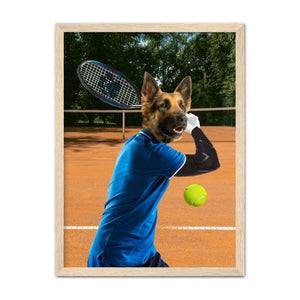Tennis Icon: Custom Pet Portrait - Paw & Glory - #pet portraits# - #dog portraits# - #pet portraits uk#custom pet paintings, custom pet painting, dog canvas art, paintings of pets from photos, custom dog painting, pet portraits