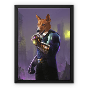 Thanos (Marvel Inspired): Custom Pet Canvas - Paw & Glory - #pet portraits# - #dog portraits# - #pet portraits uk#pawandglory, pet art canvas,my pet canvas blanket, pet on canvas reviews, personalized dog and owner canvas uk, pet canvas uk, pet canvas portrait, the pet on canvas
