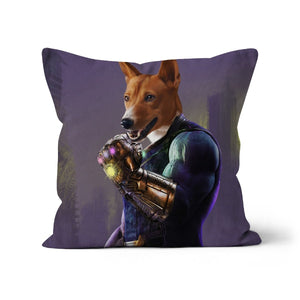Thanos (Marvel Inspired): Custom Pet Cushion - Paw & Glory - #pet portraits# - #dog portraits# - #pet portraits uk#paw & glory, pet portraits pillow,pillows of your dog, dog on pillow, photo pet pillow, custom pillow of pet, dog personalized pillow