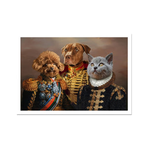 The 3 Brothers In Arms: Custom Pet Portrait - Paw & Glory, pawandglory, pet portraits black and white, dog astronaut photo, nasa dog portrait, for pet portraits, aristocratic dog portraits, pictures for pets, pet portraits