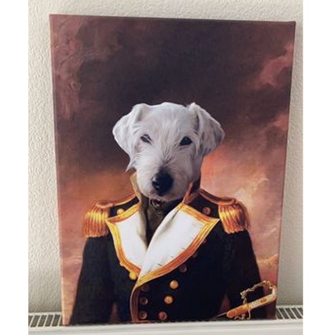 The Admiral: Custom Pet Canvas