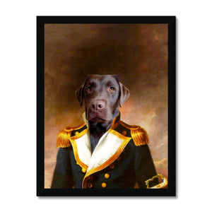 The Admiral: Custom Pet Portrait - Paw & Glory, paw and glory, pet portrait admiral, funny dog paintings, pictures for pets, painting pets, dog astronaut photo, pet portrait admiral, pet portraits