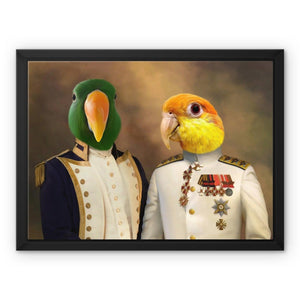 The Admiral & The Sargent: Custom Pet Canvas - Paw & Glory - #pet portraits# - #dog portraits# - #pet portraits uk#paw & glory, custom pet portrait canvas,the pet canvas, personalized pet canvas, pet art canvas, pet photo canvas, my pet canvas blanket