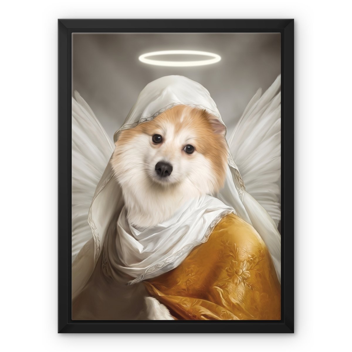 The Angel: Custom Pet Canvas - Paw & Glory - #pet portraits# - #dog portraits# - #pet portraits uk#paw and glory, pet portraits canvas,dog art canvas, dog canvas print, dog canvas painting, pet canvas portrait, pet canvas uk