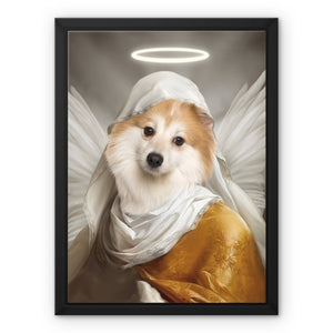 The Angel: Custom Pet Canvas - Paw & Glory - #pet portraits# - #dog portraits# - #pet portraits uk#pawandglory, pet art canvas,dog pictures on canvas, dog wall art canvas, pet photo canvas, personalized dog and owner canvas uk, the pet canvas