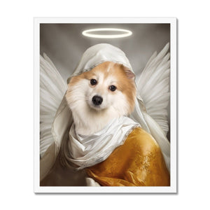 The Angel: Custom Pet Portrait - Paw & Glory, pawandglory, best dog artists, louvenir pet portrait, dog canvas art, dog royal portraits, best dog paintings, pet portrait singapore, pet portrait