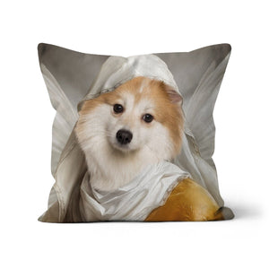 The Angel: Custom Pet Throw Pillow - Paw & Glory - #pet portraits# - #dog portraits# - #pet portraits uk#paw & glory, custom pet portrait pillow,custom pillow of pet, pillows of your dog, dog on pillow, pet custom pillow, dog photo on pillow