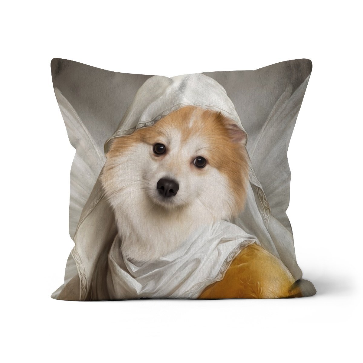 The Angel: Custom Pet Throw Pillow - Paw & Glory - #pet portraits# - #dog portraits# - #pet portraits uk#paw and glory, pet portraits cushion,pillow personalized, pillow custom, personalised pet pillows, pet pillow, personalised dog pillows