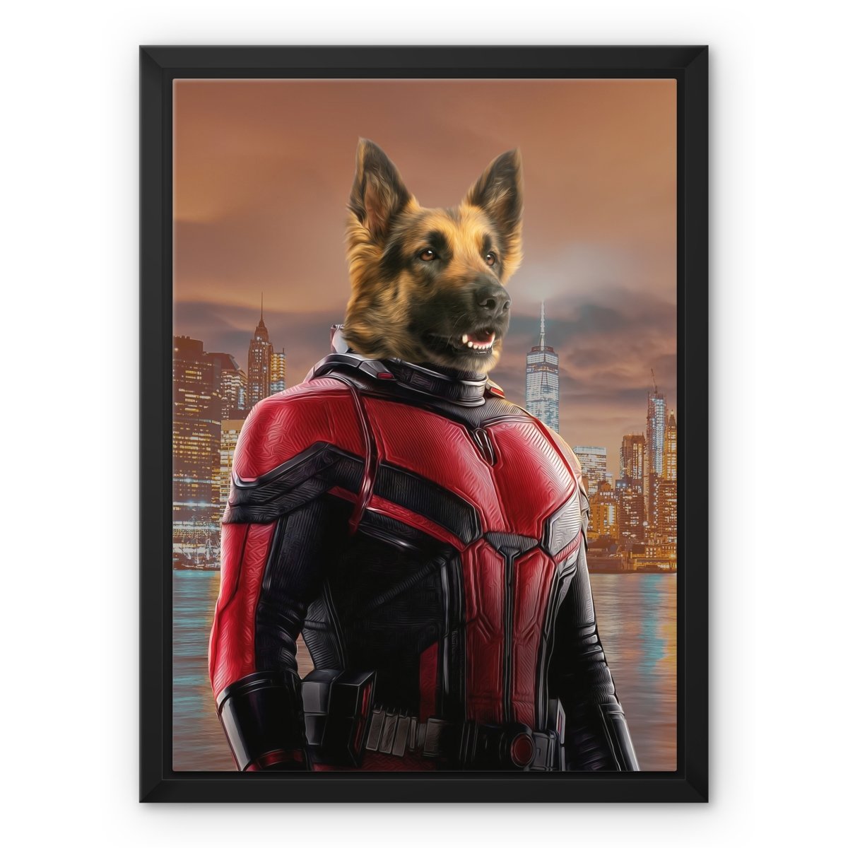 The Ant Man: Custom Pet Canvas - Paw & Glory - #pet portraits# - #dog portraits# - #pet portraits uk#paw & glory, pet portraits canvas,dog canvas custom, personalized pet canvas, personalized pet canvas art, custom dog canvas art, canvas of your dog