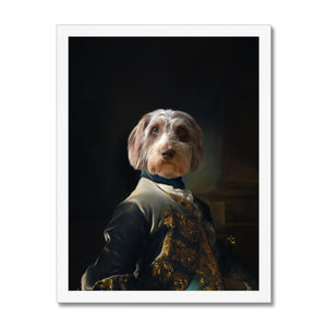 The Aristocrat: Custom Pet Portrait - Paw & Glory, pawandglory, minimal dog art, small dog portrait, dog portraits singapore, draw your pet portrait, dog and couple portrait, dog portraits singapore, pet portrait