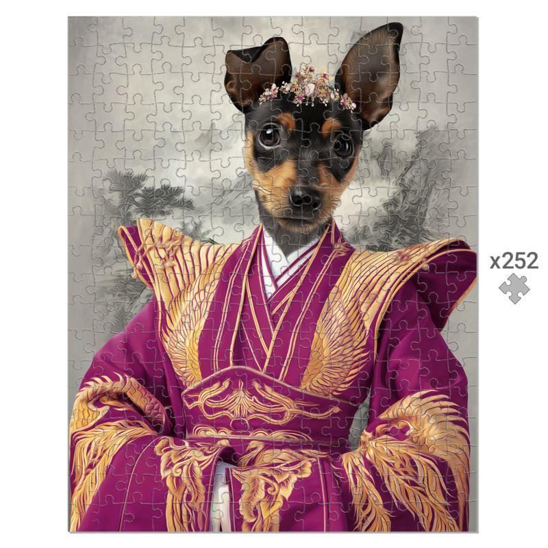 The Asian Empress: Custom Pet Puzzle - Paw & Glory - #pet portraits# - #dog portraits# - #pet portraits uk#pawandglory, pet art Puzzle,dog puzzle, dog artists uk, dog family portrait, print a gift, dog royal portraits